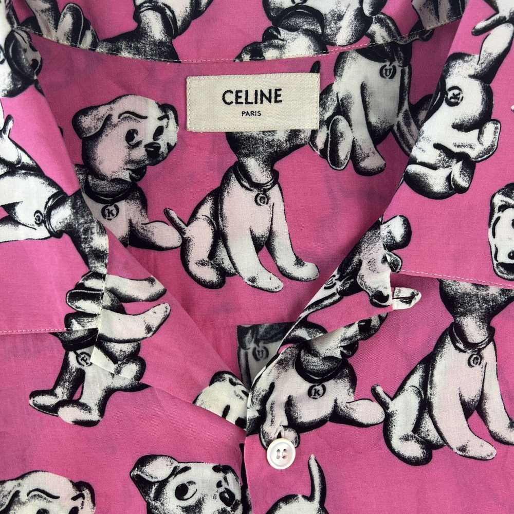 Celine Celine SS22 Pink Puppy Shirt - image 4