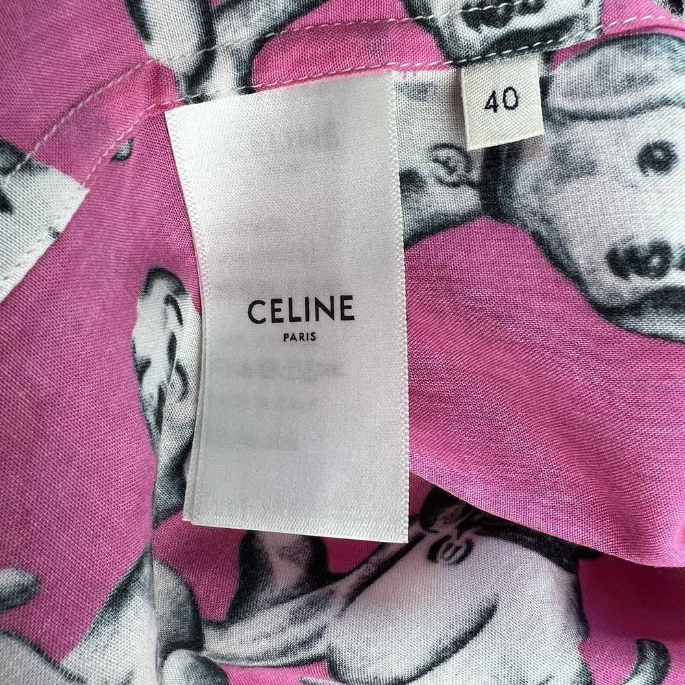 Celine Celine SS22 Pink Puppy Shirt - image 5