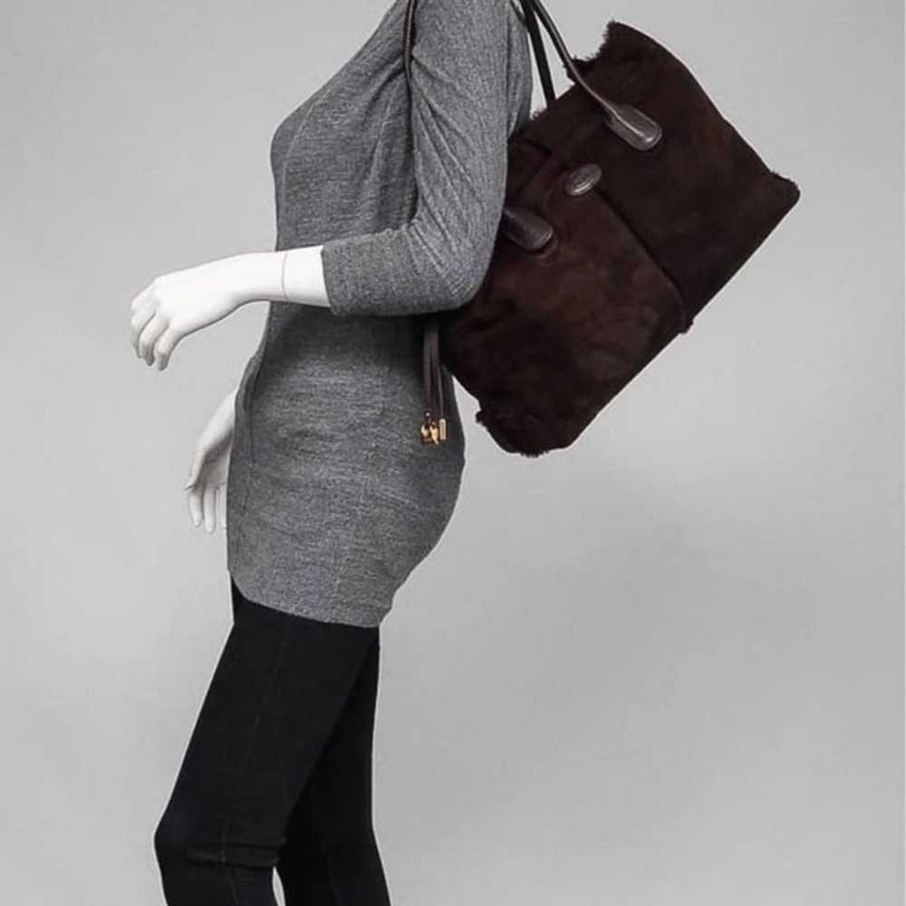 TOD’S - Rare - Suede Shearling Tote - image 2