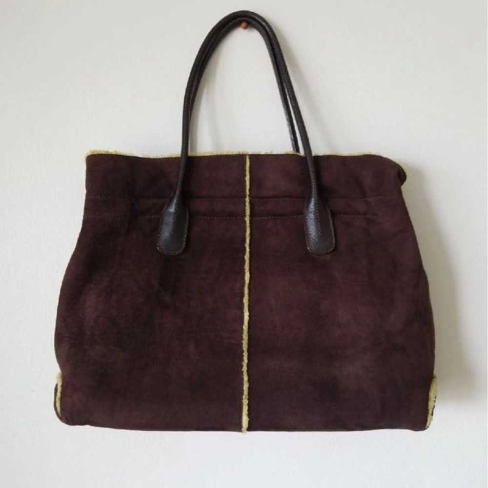 TOD’S - Rare - Suede Shearling Tote - image 4