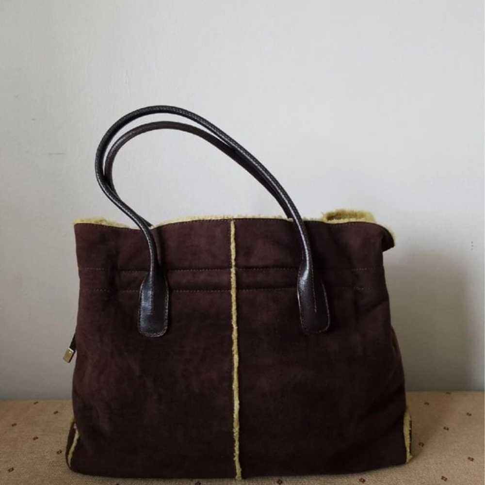 TOD’S - Rare - Suede Shearling Tote - image 6