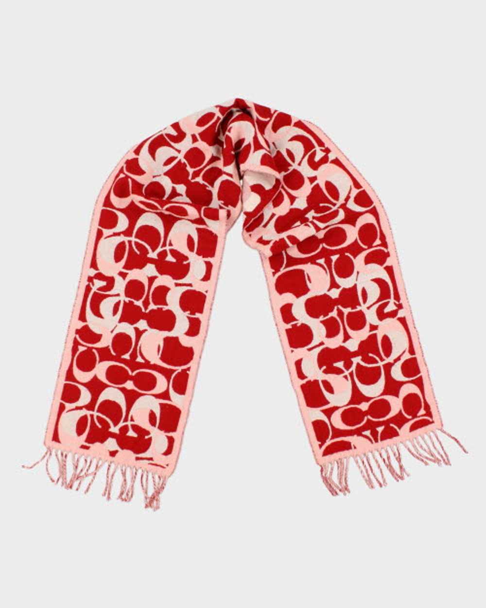 Coach Merino Wool Monogram Scarf - image 1