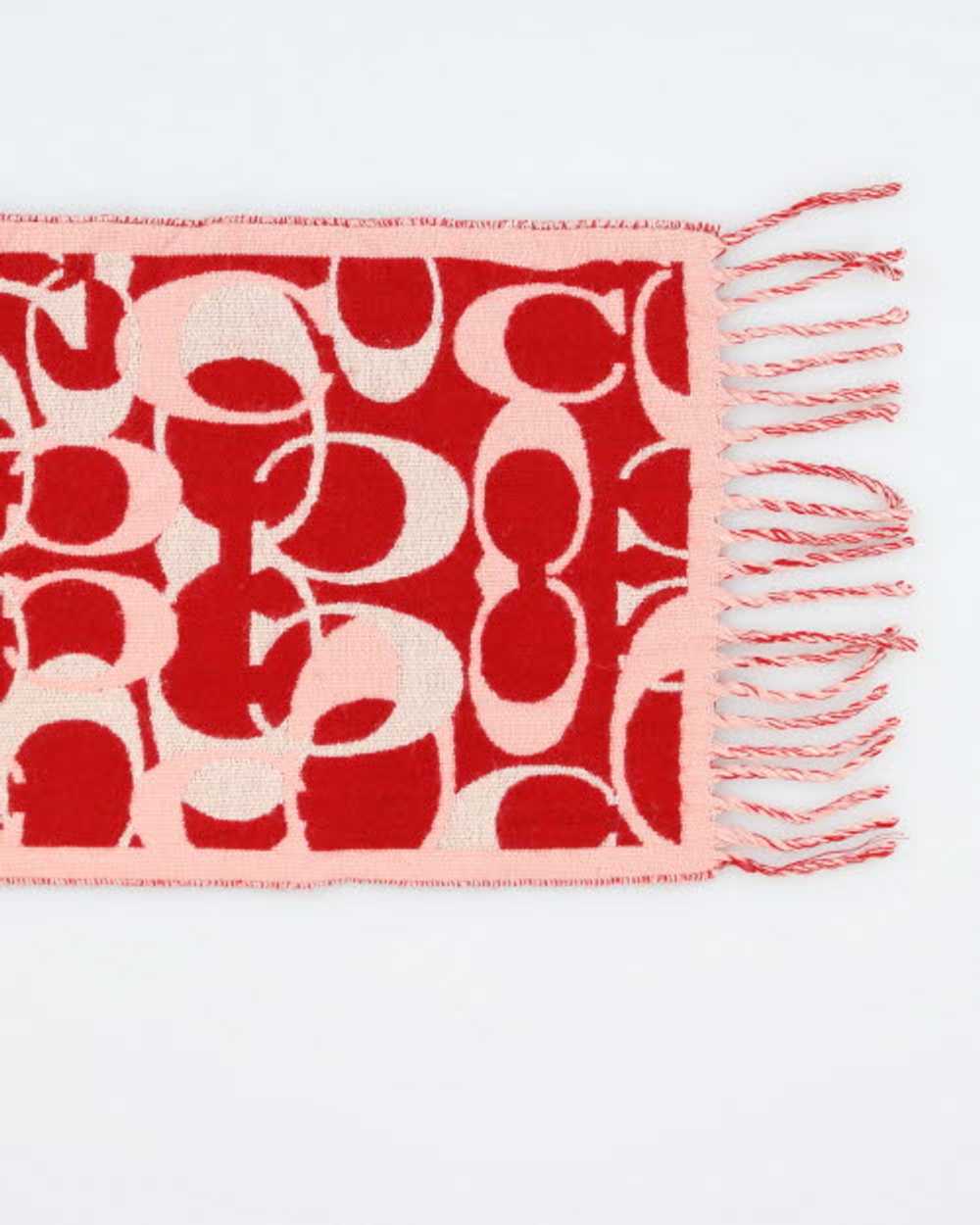 Coach Merino Wool Monogram Scarf - image 4