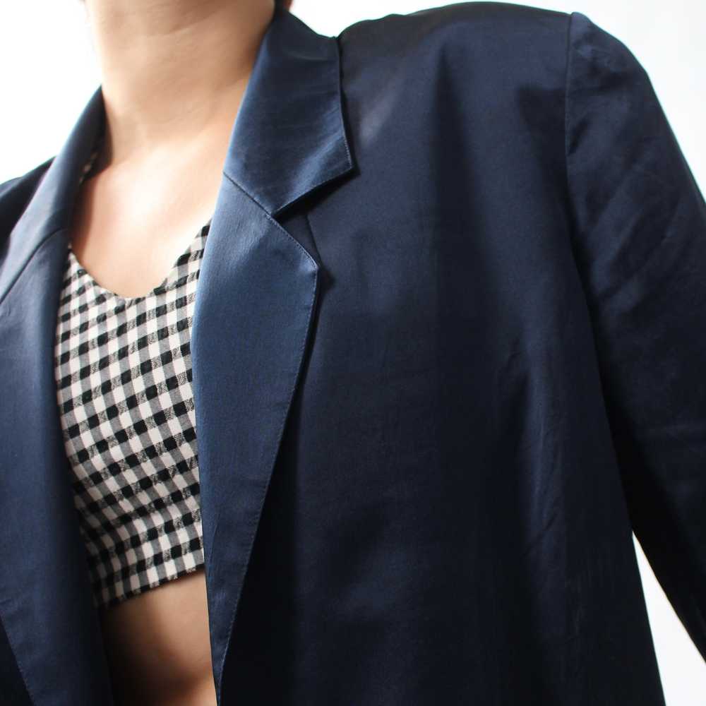 Vintage Ocean Silk Blazer - image 9