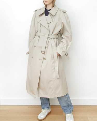 Classic Light Beige Double Breasted Trench Coat