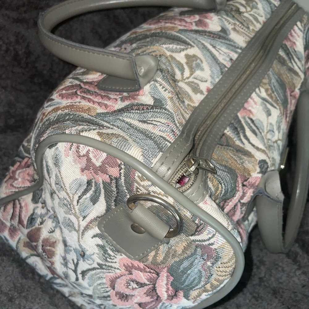 French West Indies Flower Bag Vintage - image 3