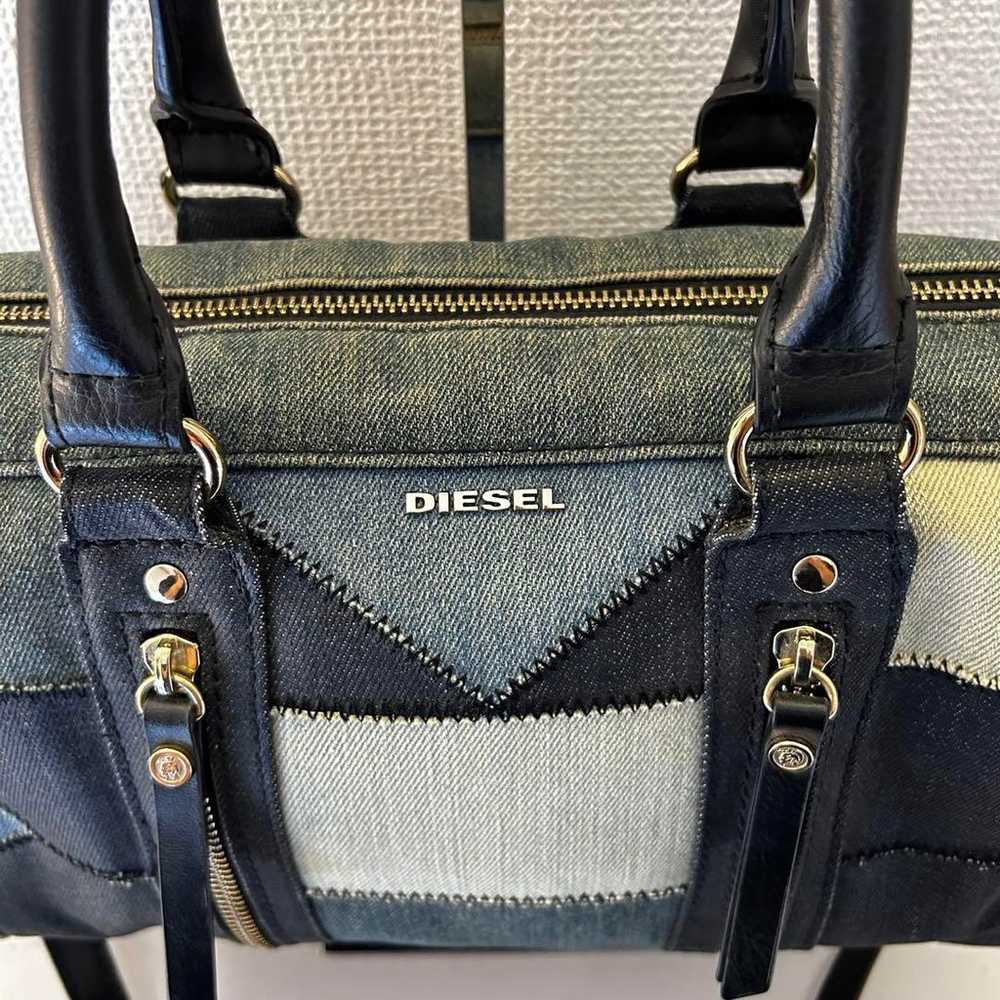 【Excellent Condition】Diesel Shoulder Bag 2way Den… - image 2