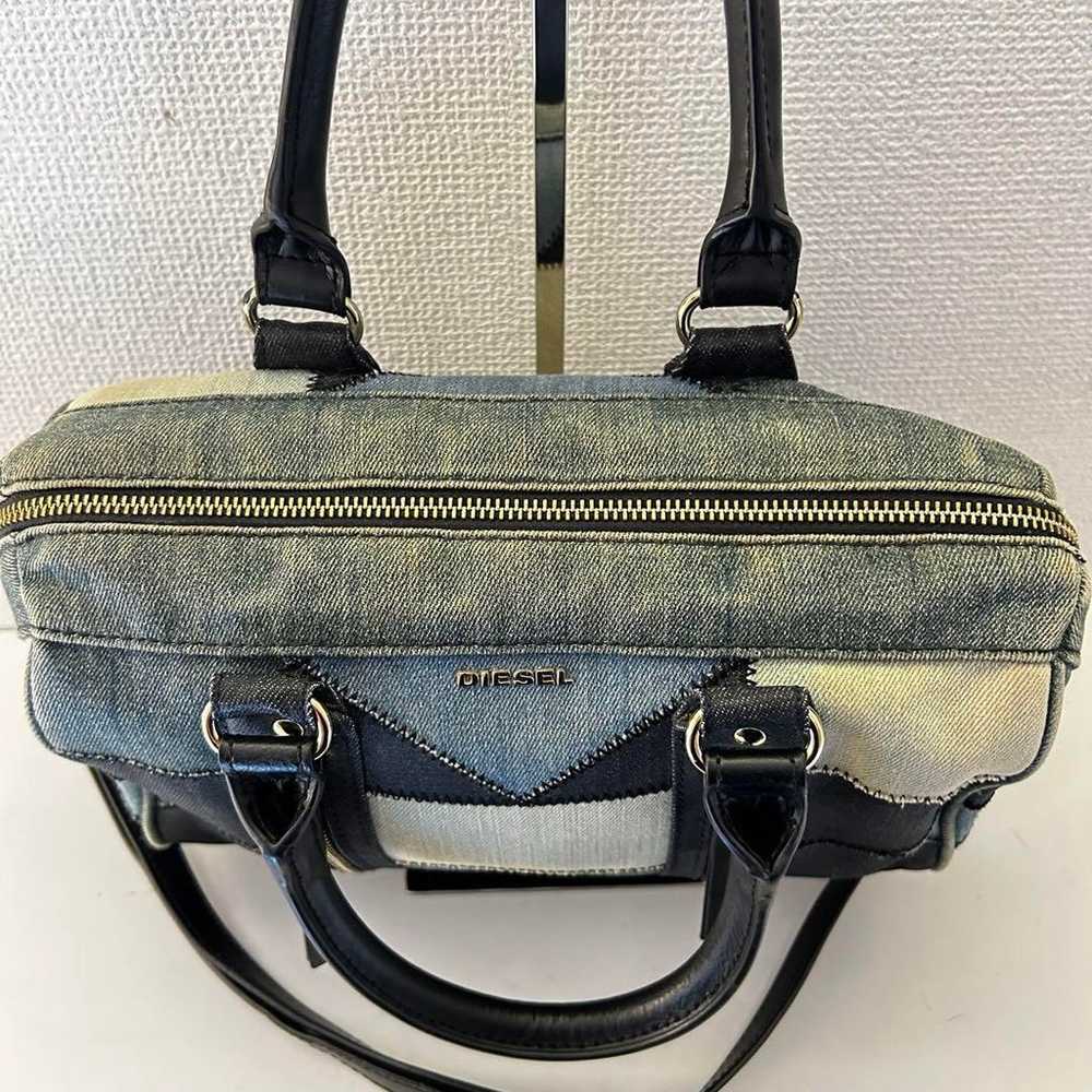 【Excellent Condition】Diesel Shoulder Bag 2way Den… - image 7