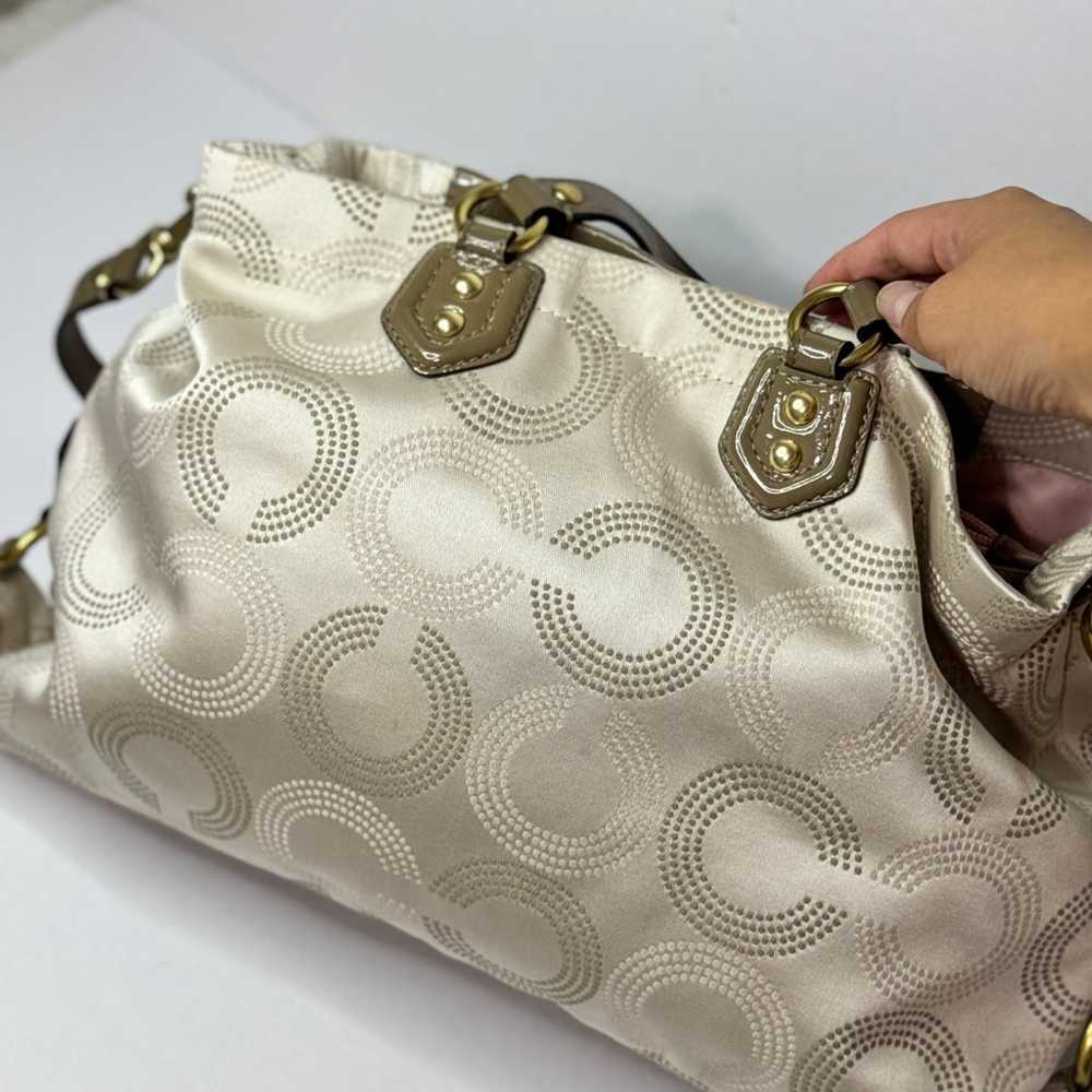 Coach Ashley Dotted Op Art Satchel Bag - image 7