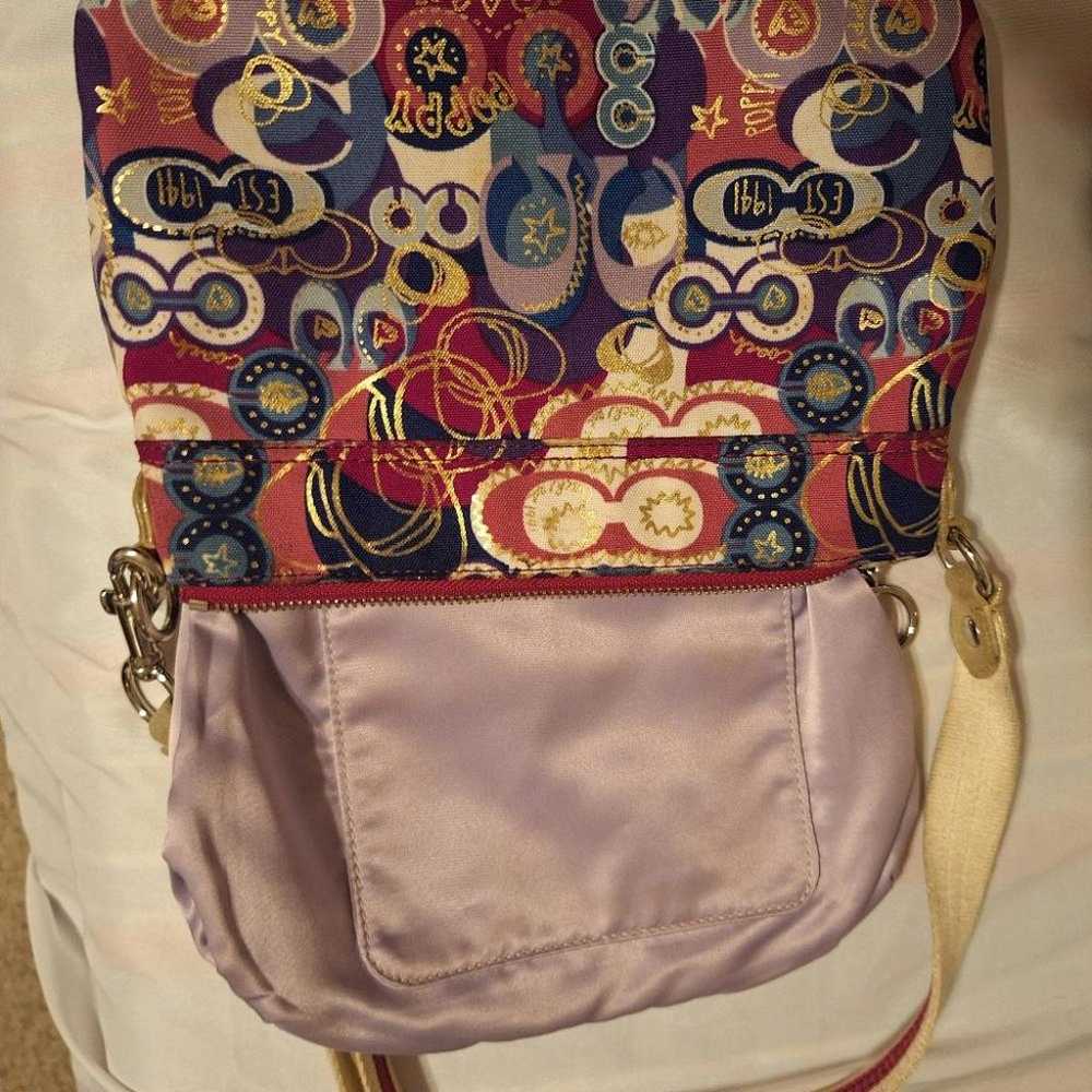 Coach Poppy  C graffiti crossbody bag Euc pink an… - image 9