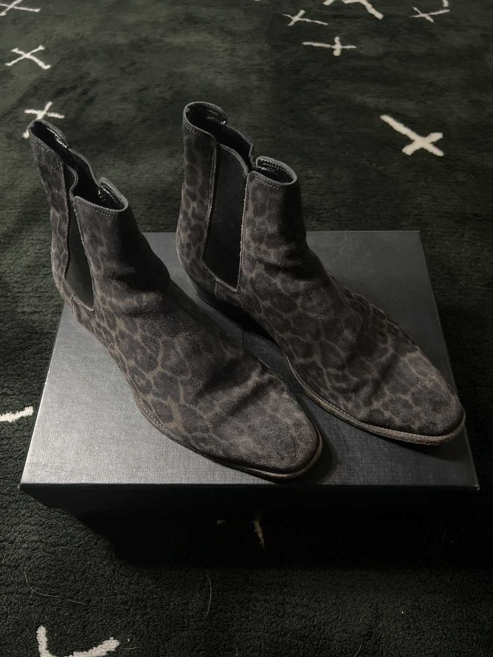 Saint Laurent Paris FW15 - Leopard Chelsea Boots - image 3