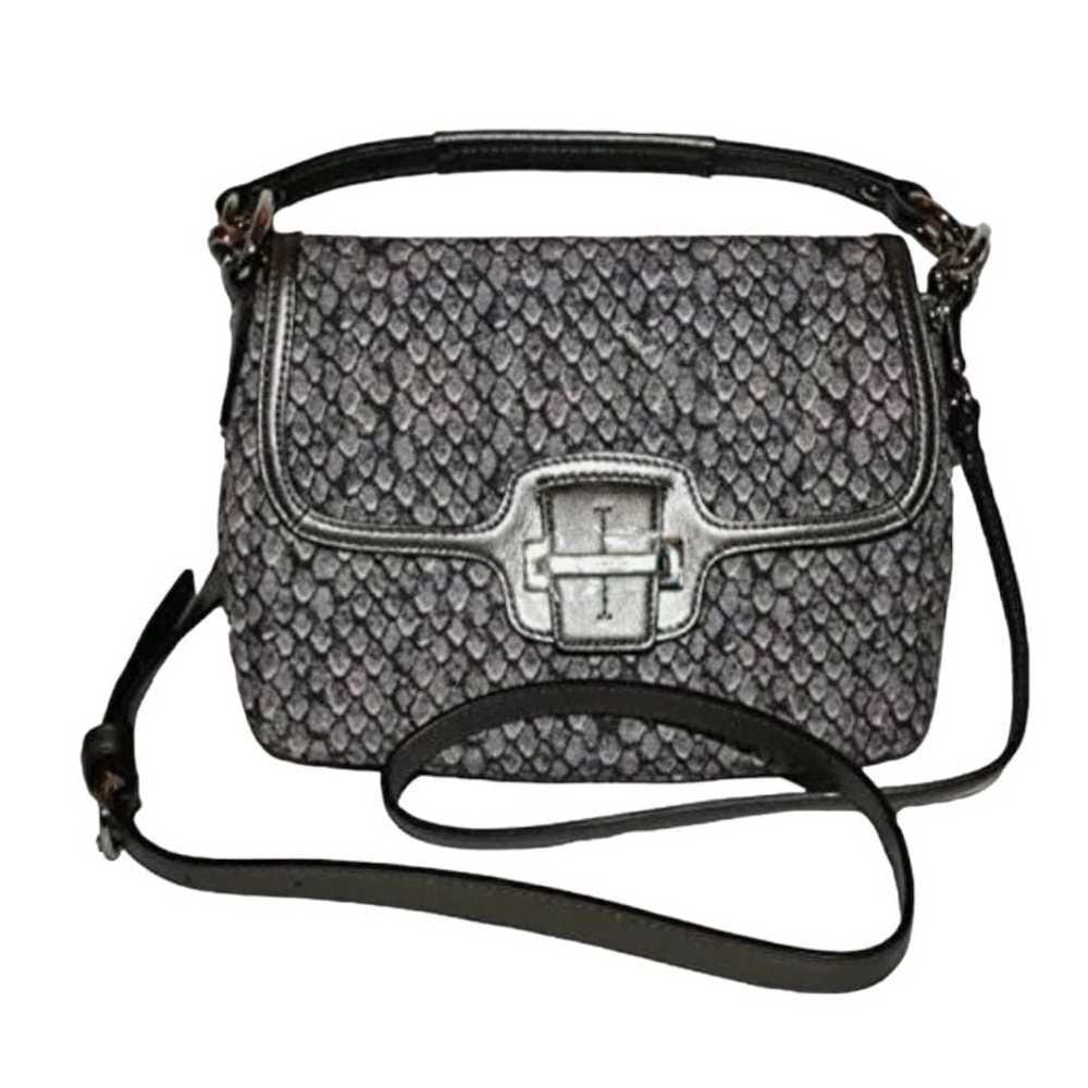 Coach Authenticated Taylor Python Print Flap Shou… - image 1