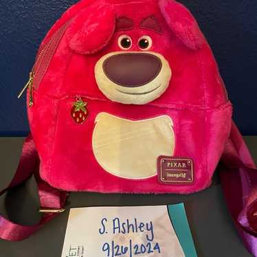 Loungefly Toy Story Lotso Plush Pocket Mini Backp… - image 1