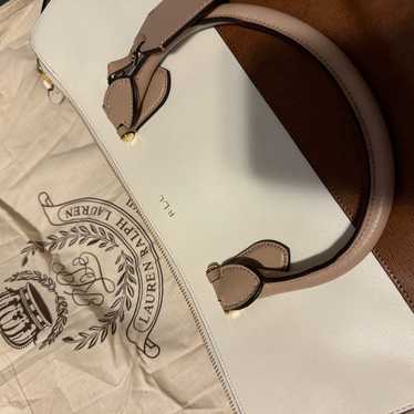 Ralph Lauren Neopolitan satchel tote bag