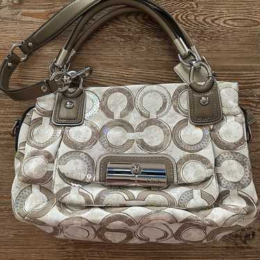 Coach Kristin Op Art Sequin Satchel