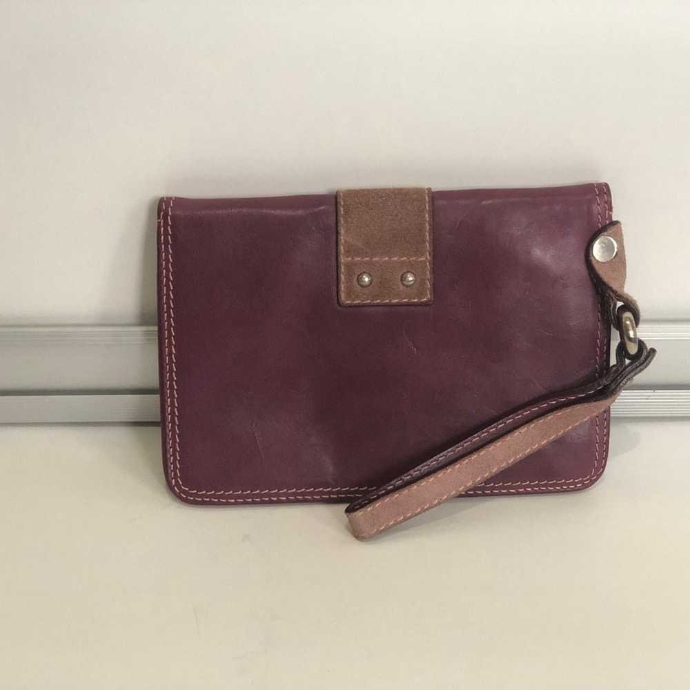 Marc Jacobs - Purple leather and Suede Wristlet - image 2