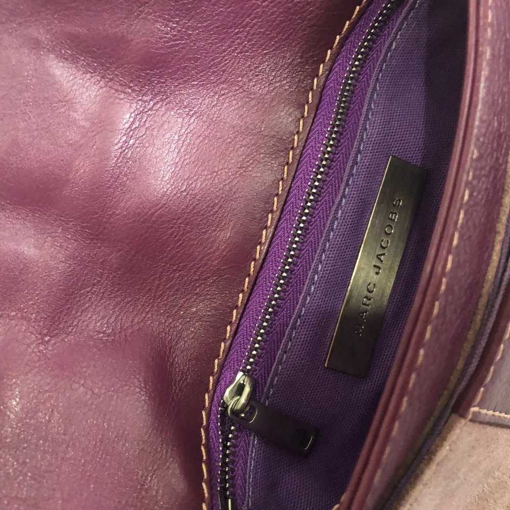 Marc Jacobs - Purple leather and Suede Wristlet - image 3