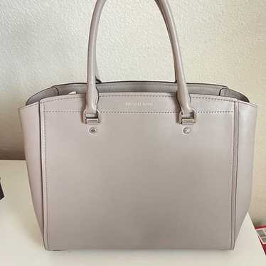 Michael Kors Benning Large Leather Satchel