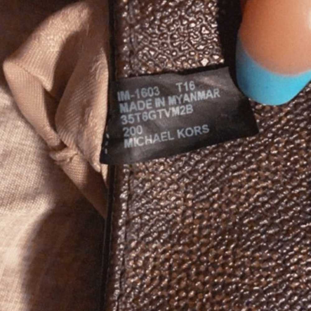 Michael Kors Brown Leather Satchel - image 7