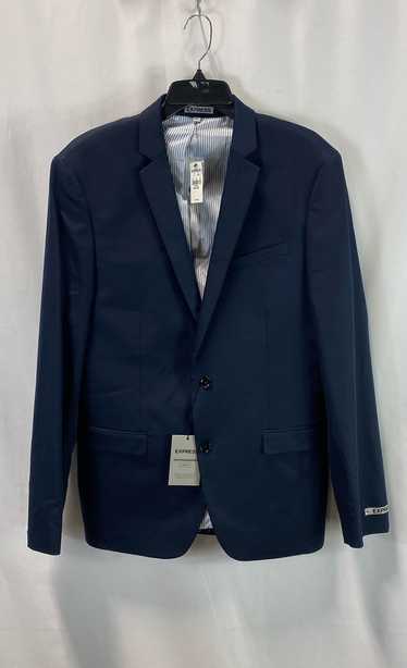 NWT Express Mens Navy Photographer Fitted 2-Button