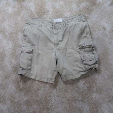 Merona Merona Cargo Shorts Mens 44 Beige Flat Fron