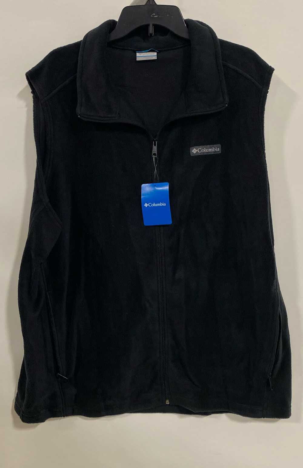 NWT Columbia Mens Black Sleeveless Full-Zip Steen… - image 1