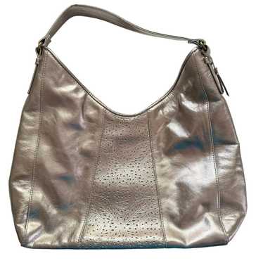 Rolfs Vintage Metallic Silver Genuine Leather Shou