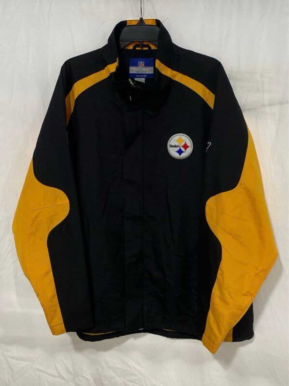 NFL Reebok Pittsburgh Steelers Black Jacket - Siz… - image 1