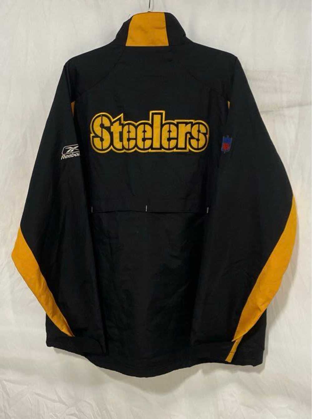 NFL Reebok Pittsburgh Steelers Black Jacket - Siz… - image 2