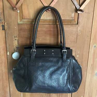 Kate Spade black pebbled leather satchel shoulder… - image 1