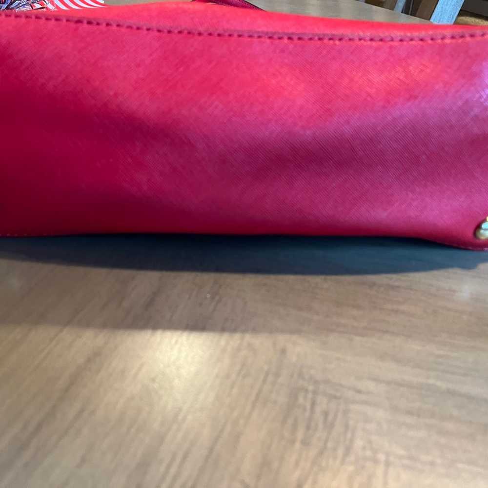 Michael Kors red zipper purse hand bag - image 6