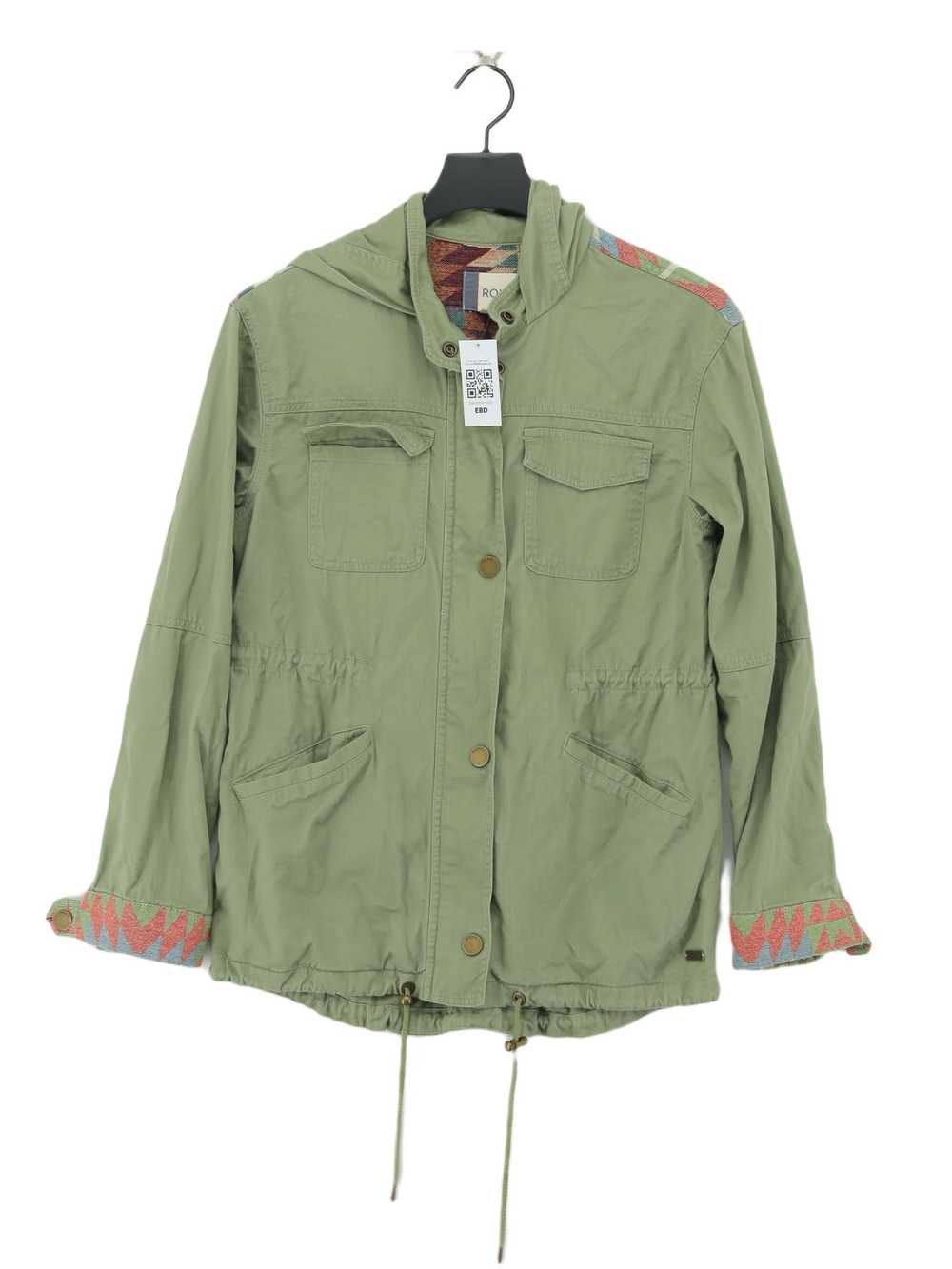 Roxy Women's Jacket S Green Cotton with Polyester… - image 1