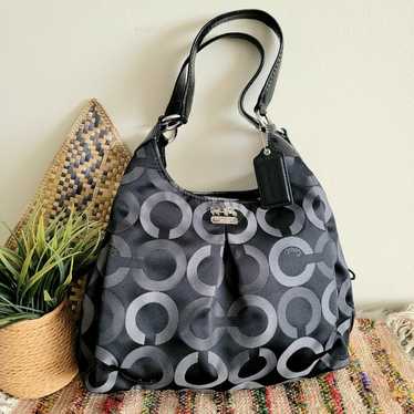 Coach op art madison hobo shoulder bag - image 1