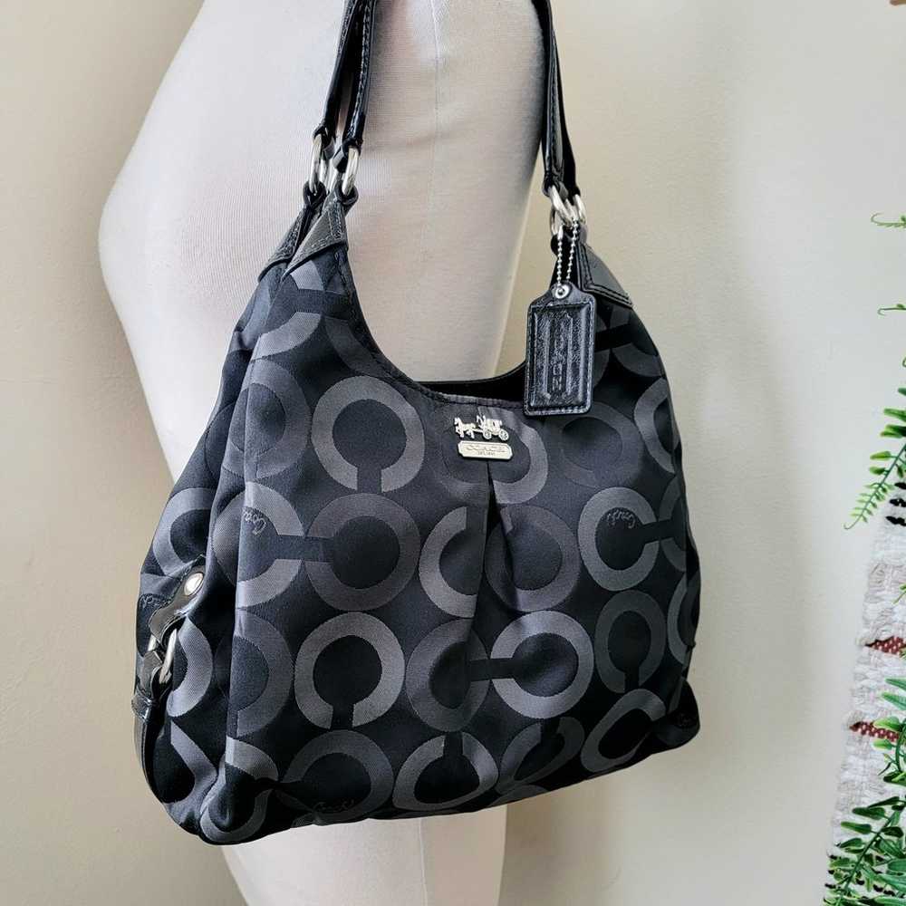 Coach op art madison hobo shoulder bag - image 2