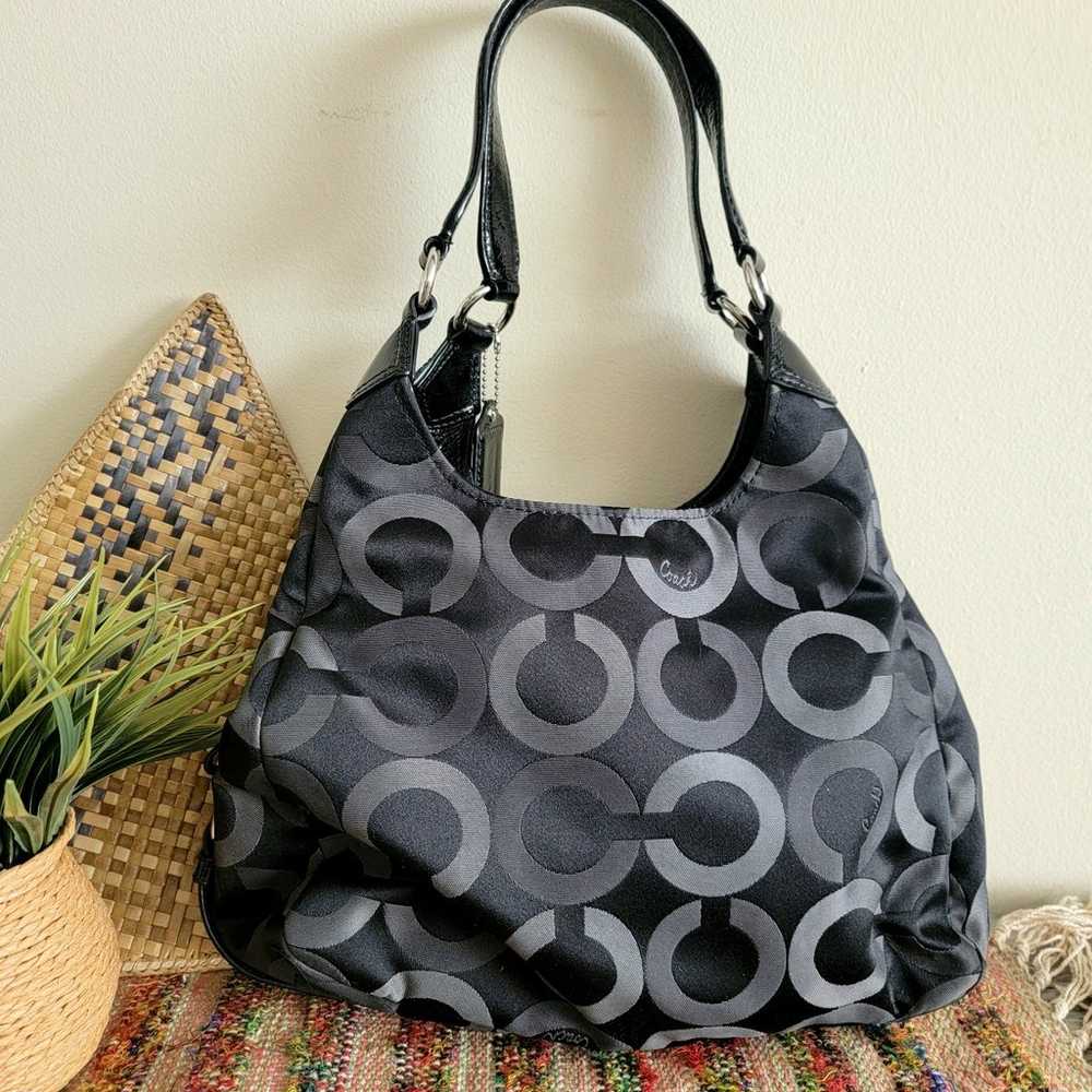 Coach op art madison hobo shoulder bag - image 4