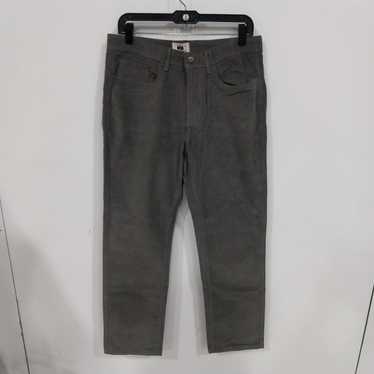 Joseph Abboud Gray Corduroy Jeans Men's Size 34x30 - image 1