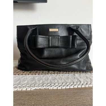 Kate Spade Villabella Avenue Black Leather Bow Tot