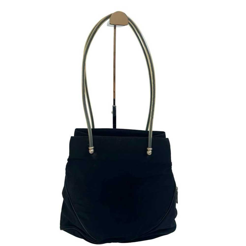 Loewe tote bag shoulder strap black with silver h… - image 3