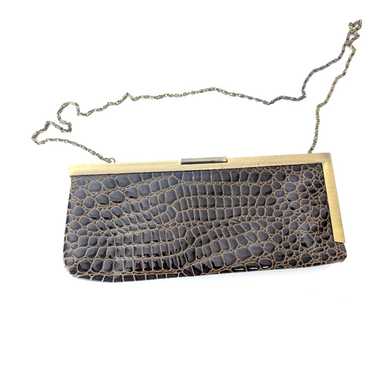 Vintage  Y2K Jessica McClintock Croc Embossed Bag - image 1