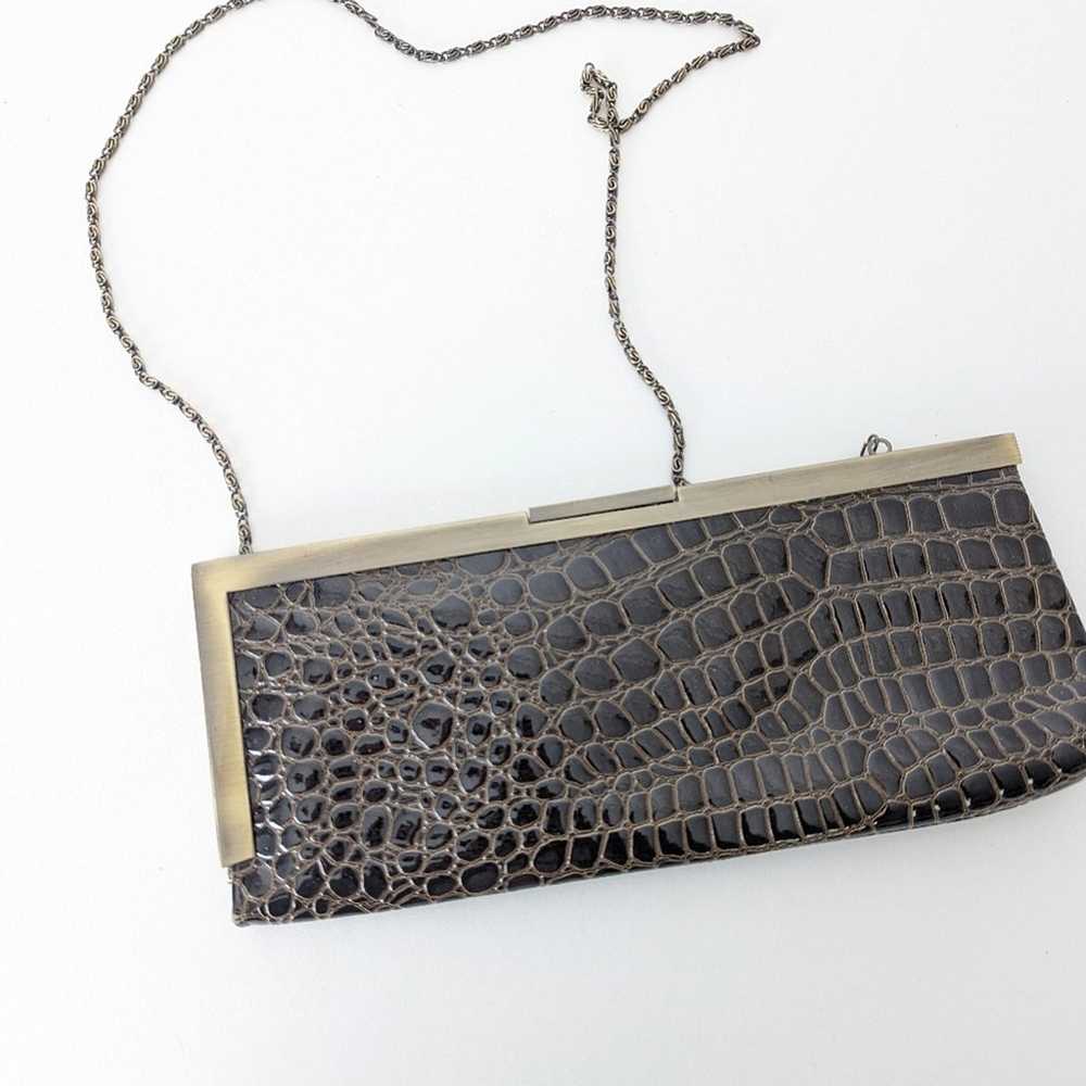 Vintage  Y2K Jessica McClintock Croc Embossed Bag - image 2