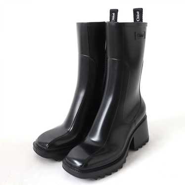 Chloe boots rubber black Women 36 Used Authentic - image 1