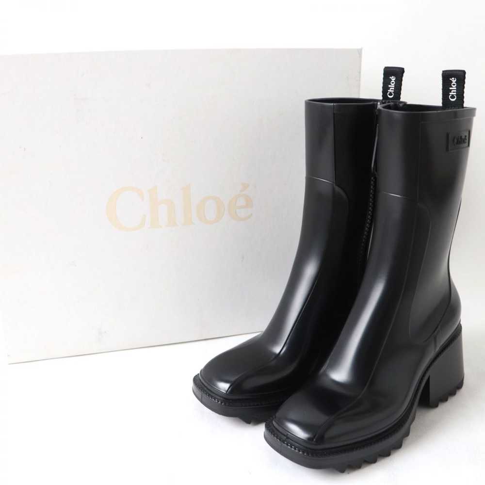 Chloe boots rubber black Women 36 Used Authentic - image 2