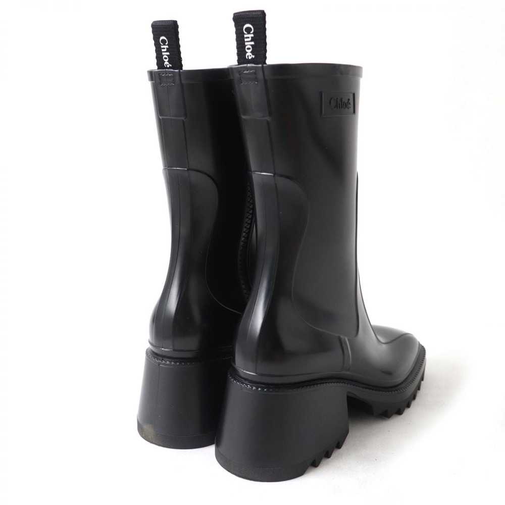 Chloe boots rubber black Women 36 Used Authentic - image 3