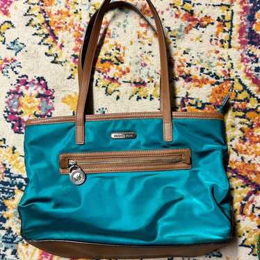 Michael Kors Women's Green and Blue Bag