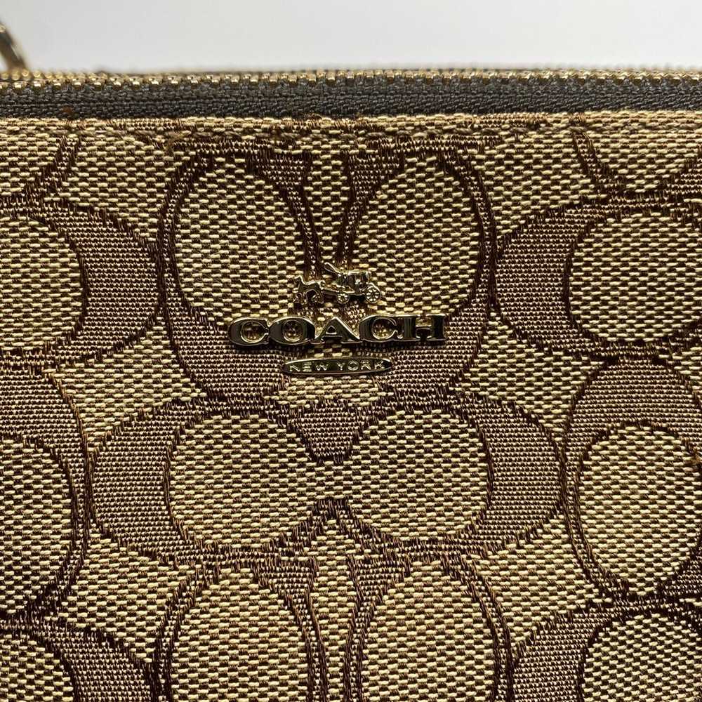 COACH Colette Signature Carryall Satchel Brown Wi… - image 10