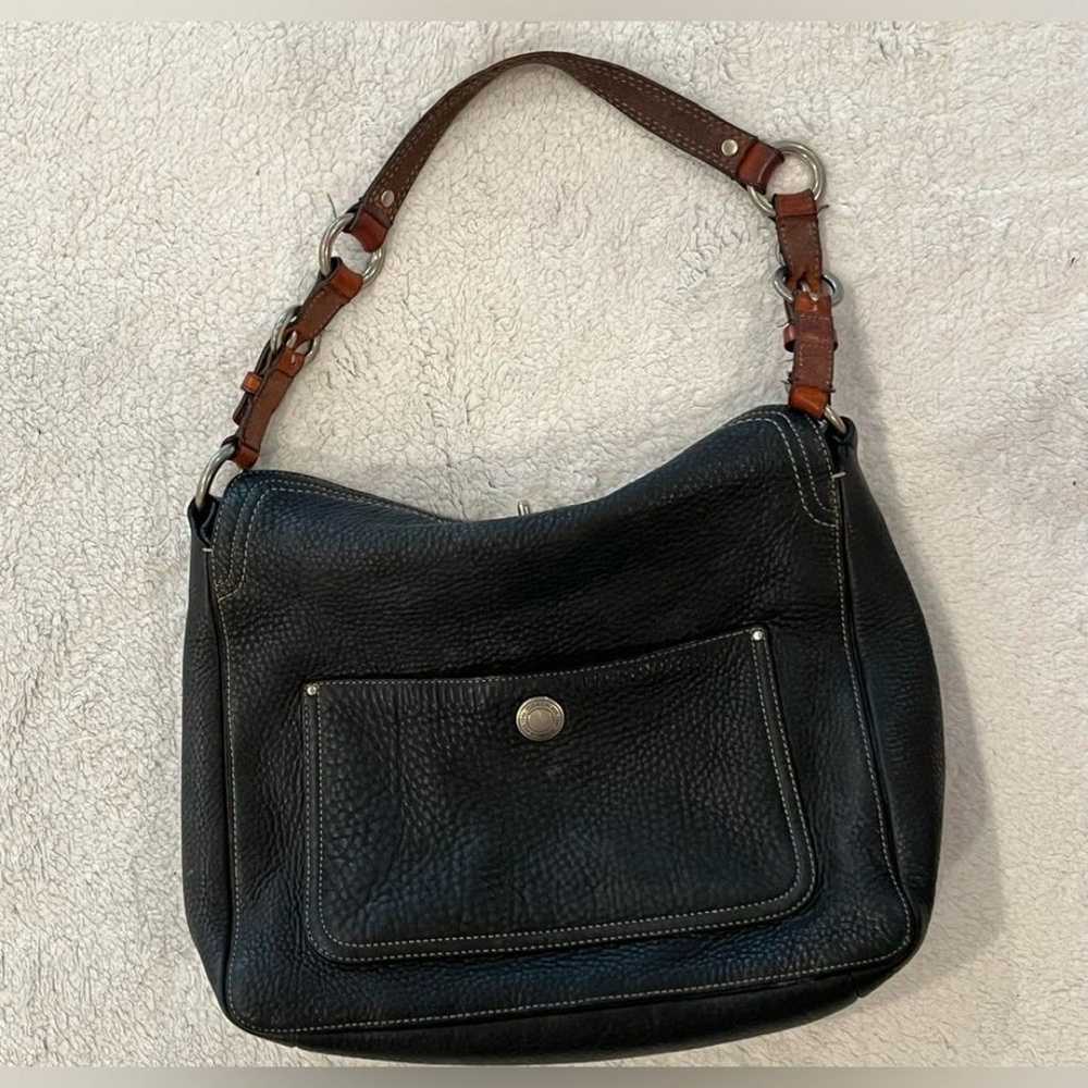 Vintage Coach Chelsea Shoulder Bag Black Leather … - image 2