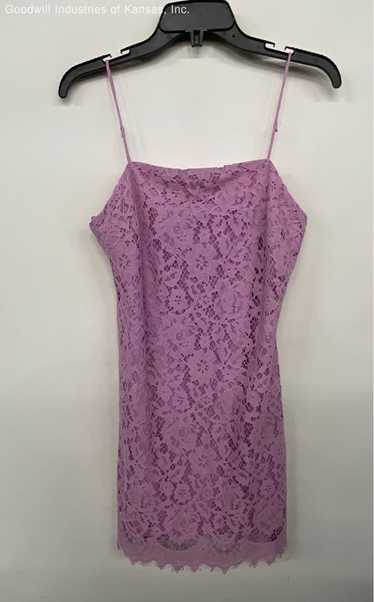 Mi Ami Purple Lace Overlay Casual Dress/Night Dres