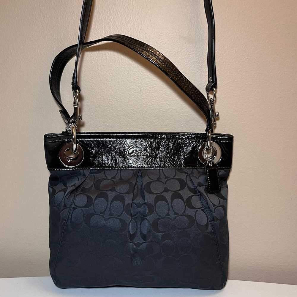 Coach Ashley Signature Sateen Hippie Crossbody - image 1