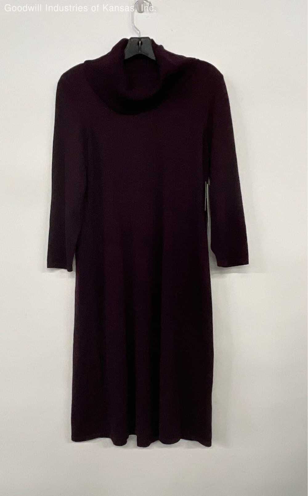 Nine West Plum Sweater Dress - Size L - image 1