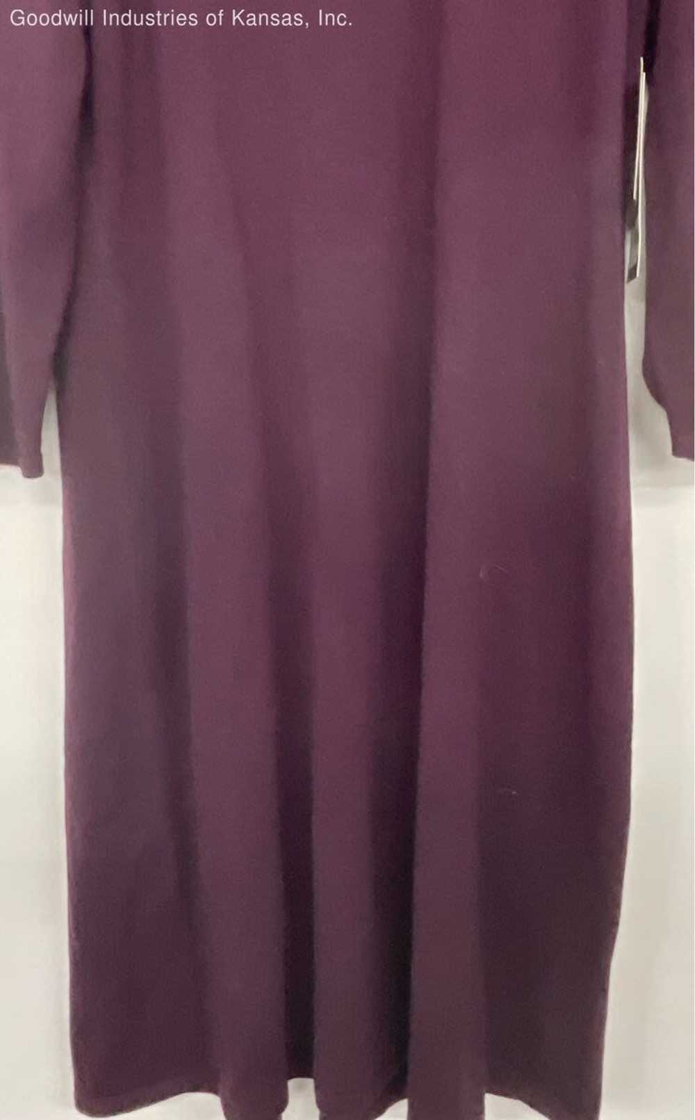 Nine West Plum Sweater Dress - Size L - image 2